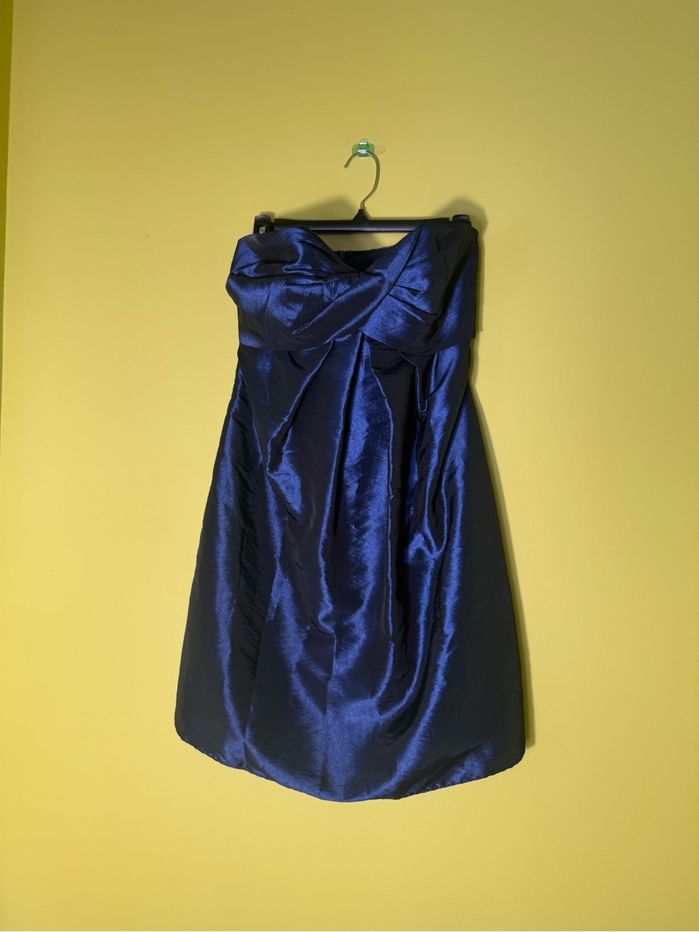 Y2K blue satin Dusk Collection mini party dress